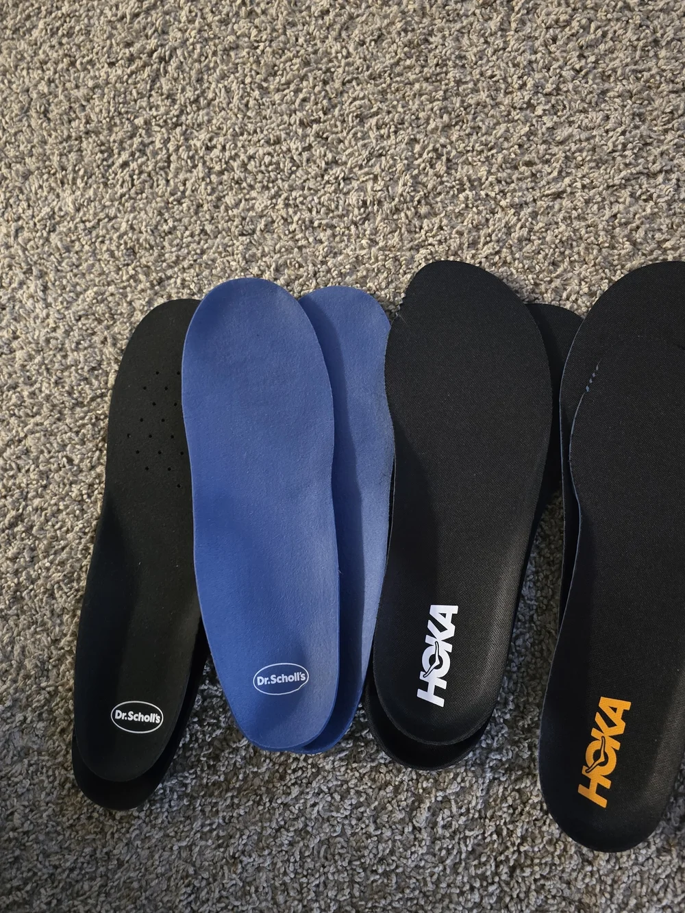 Hoka Men's Athletic Insoles - Black and Blue